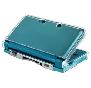 yanfider transparent hard shell case cover compatible with nintendo 3ds, replacement protective 3ds crystal clear housing case