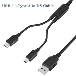 Funturbo All-in-1 DS Charger, 3DS DS Lite Charger Cable USB Charging Cord for Nintendo 3DS/3DS XL/2DS/2DS XL/DSi/DSi XL/DS Lite (2 Pack)