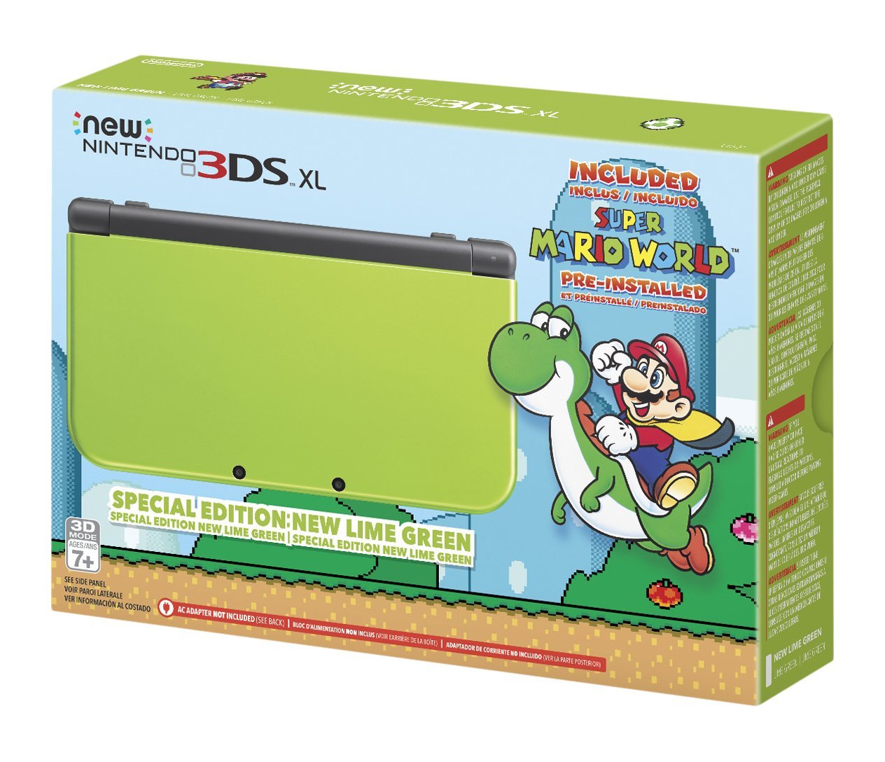 Nintendo New 3DS XL - Lime Green Super Mario World Edition (Renewed)