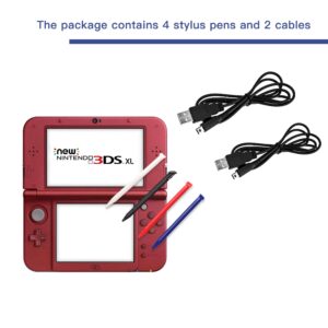 New 3DS XL USB Charger Cable Kit, AC Power Adapter Charger Cable and Stylus Pen for Nintendo New 3DS XL, Wall Travel Charger Power Cord Charging Cable