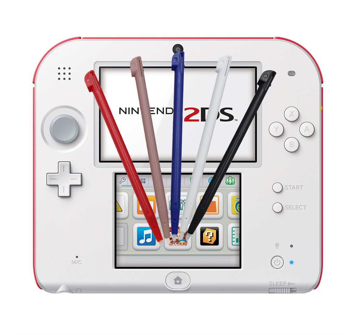 UUShop 5 Pcs Stylish Color Touch Stylus Pen Touch Pen for Nintendo 2DS/3DS(NOT for NEW VERSION) Gamepad