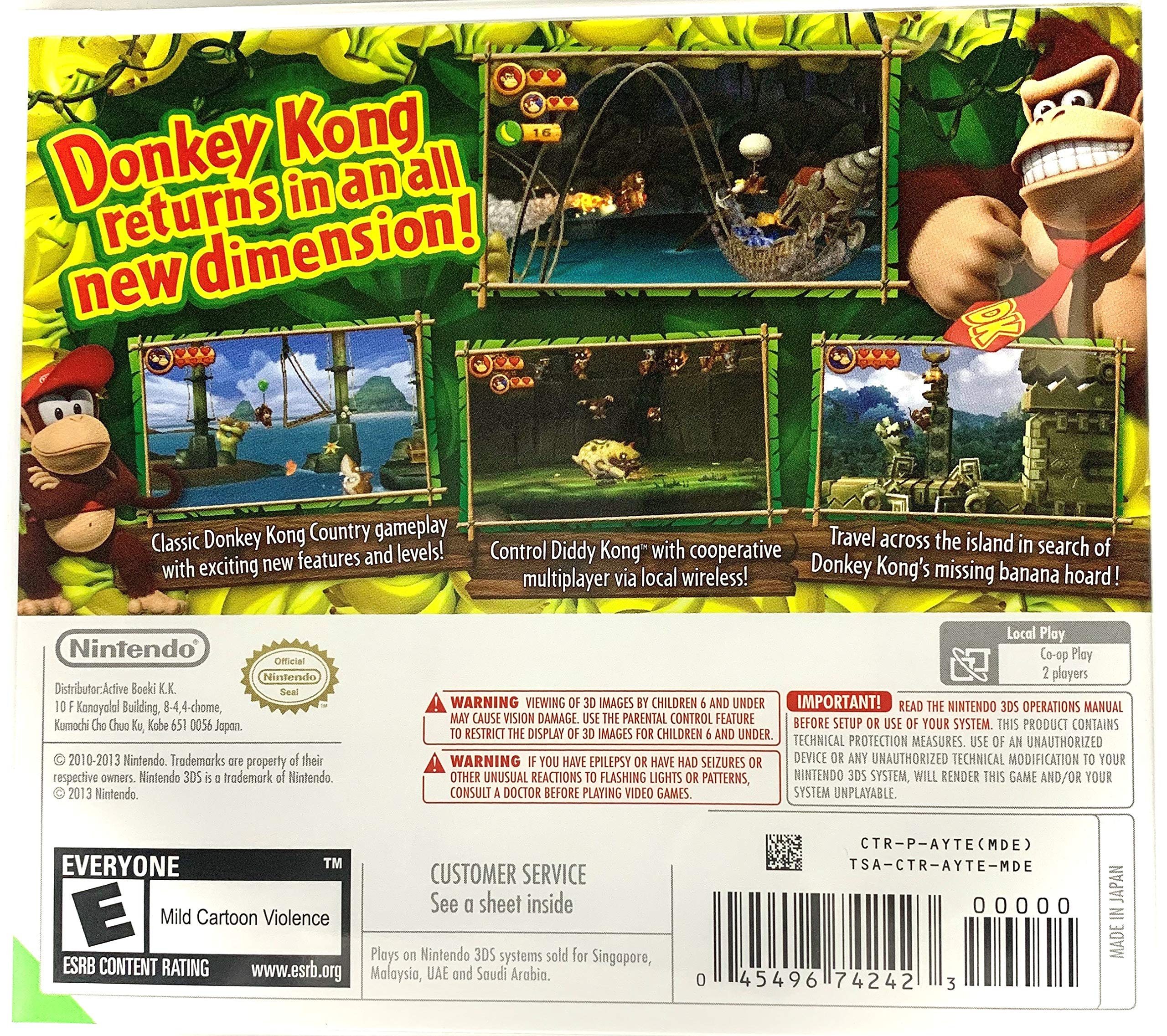 3DS Donkey Kong Returns - World Edition