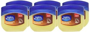 vaseline rich conditioning petroleum jelly, cocoa butter, travel size 1.7 oz/50 ml (pack of 6)