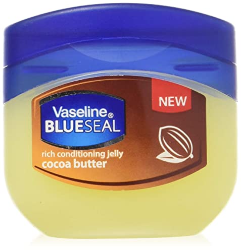 Vaseline Rich Conditioning Petroleum Jelly, Cocoa Butter, Travel Size 1.7 Oz/50 ML (Pack of 6)