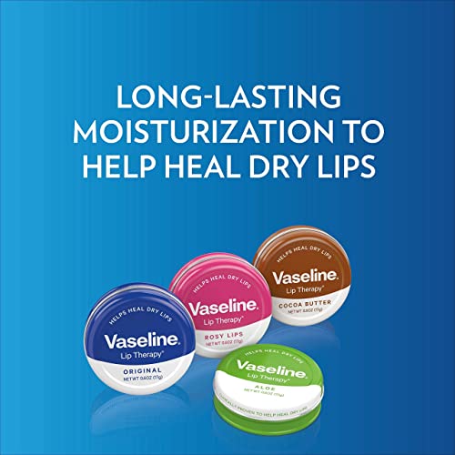 Vaseline Lip Therapy Lip Balm Tin, Cocoa Butter, 0.6 oz