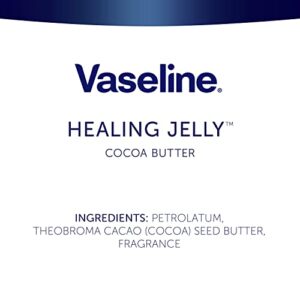 Vaseline Rich Moisturizing Healing Jelly Cocoa Butter, 13 oz Bundled with Cocoa Shimmer Stick, 1.4 oz. Provides Radiant and Shimmering Moisturized Skin with Pleasant Scent