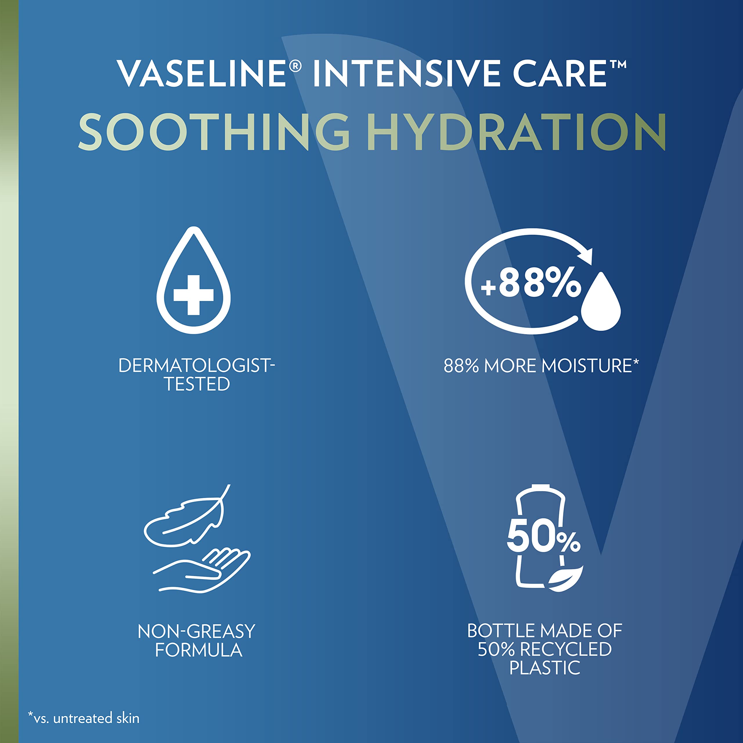 Vaseline Intensive Care Body Lotion for Dry Skin Soothing Hydration Lotion Made with Ultra-Hydrating Lipids + 1% Aloe Vera Extract to Refresh Dehydrated Skin 20.3 oz, Pack of 3