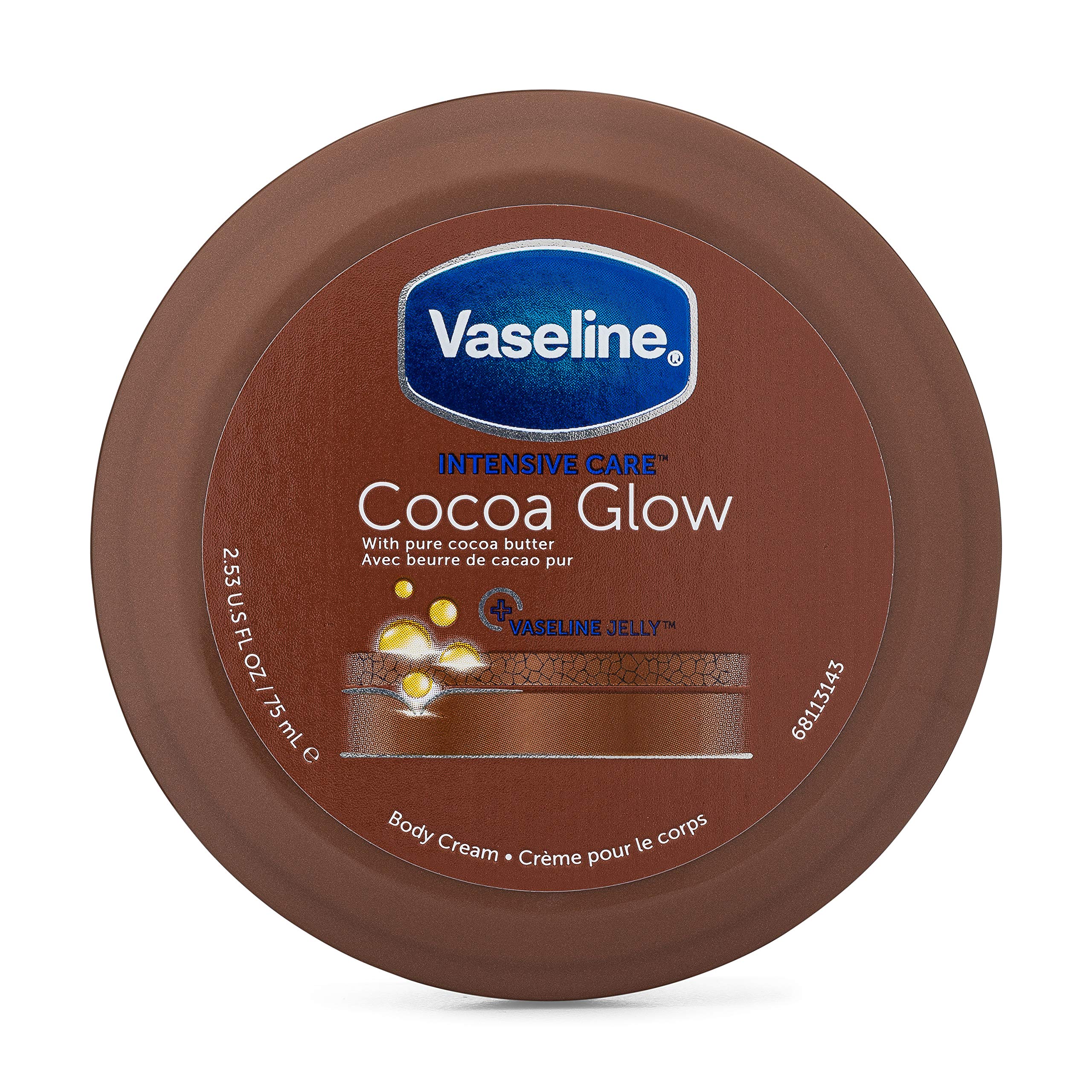 Vaseline Intensive Care Cocoa Glow Body Cream - 2.53 FL OZ