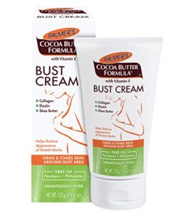 palmer's cocoa butter formula bust cream for pregnancy skin care with vitamin e, 4.4 oz. (pack of 3)