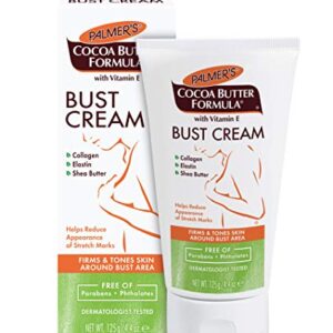 Palmer's Cocoa Butter Formula Bust Cream for Pregnancy Skin Care with Vitamin E, 4.4 oz. (Pack of 3)