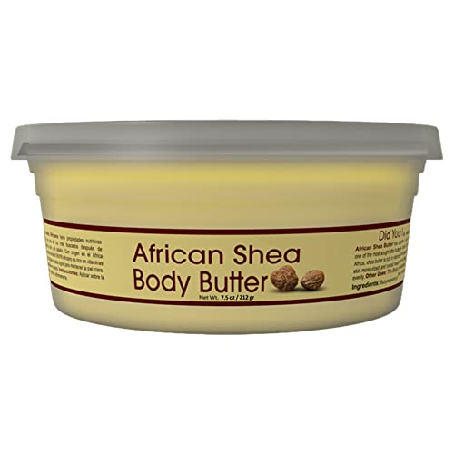 OKAY Pure Naturals Shea Butter Jar Yellow, 7.5 Ounce (8 Ounce Jar Size), 0.22 kg