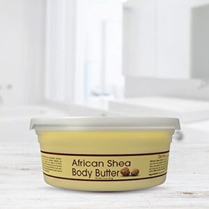 OKAY Pure Naturals Shea Butter Jar Yellow, 7.5 Ounce (8 Ounce Jar Size), 0.22 kg