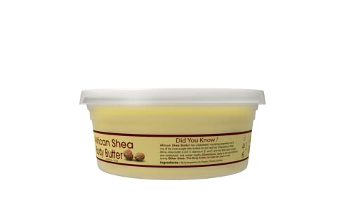 OKAY Pure Naturals Shea Butter Jar Yellow, 7.5 Ounce (8 Ounce Jar Size), 0.22 kg