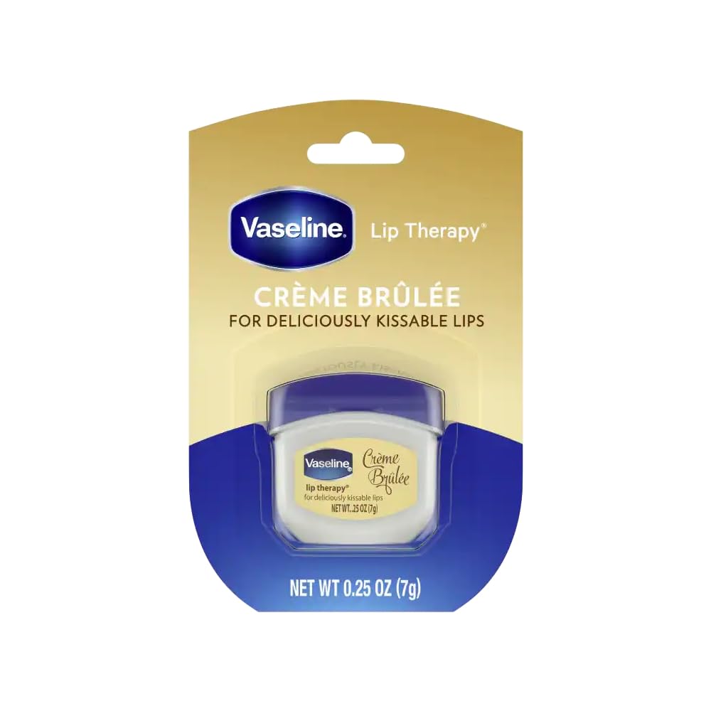 Vaseline Lip Therapy, Creme Brulee 0.25 Oz (3 Pack)