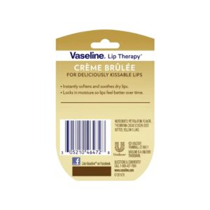 Vaseline Lip Therapy, Creme Brulee 0.25 Oz (3 Pack)