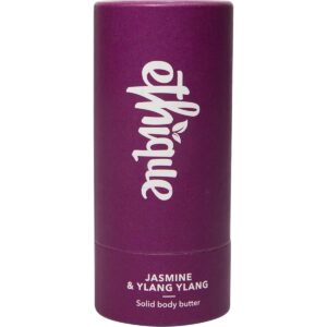 ethique nourishing jasmine & ylang ylang butter block - moisturizing tube - plastic-free, vegan, cruelty-free, eco-friendly, 3.53 oz (pack of 1)