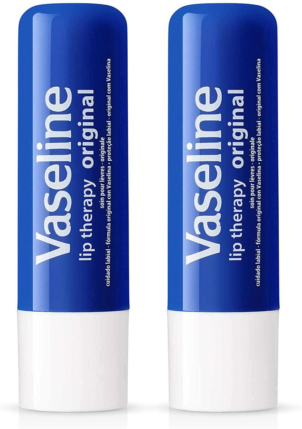 Vaseline Lip Therapy Stick with Petroleum Jelly Gift Set Includes Original, Rosy Lips and Aloe, 6 Count