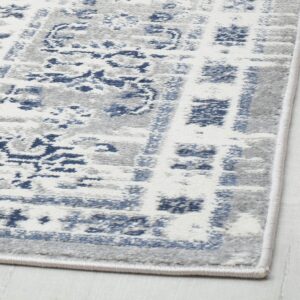 Rugs America Gallagher GL55F Inky Sundara Vintage Transitional Blue Distressed Non-Shedding Living Room Bedroom Dining Home Office Area Rug, 5'3"x7'