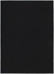 garland rug town square 6 ft. x 9 ft. area rug black