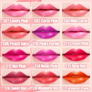 Witch's Pouch Moisturizing Lipstick, S18 Mandarin Red - Long Lasting, Cream Finish Lip Color for Women