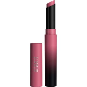 maybelline color sensational ultimatte matte lipstick, non-drying, intense color pigment, more mauve, purple mauve pink, 1 count