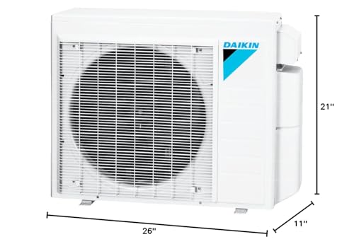 Daikin 2-Zone (12,000 BTU +12,000 BTU) CIRRA Series Mini Split Air Conditioner Heat Pump System with Maxwell 15 ft. Installation Kit and Wall Bracket