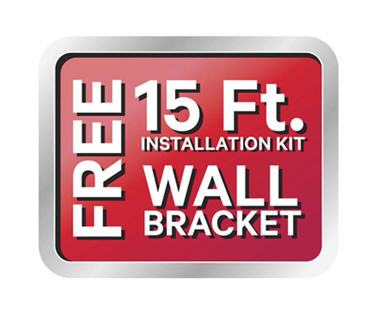 DAIKIN 4-Zone 4MXS 17.7 SEER Air Conditioner Heat Pump with MAXWELL 15 ft. Installation Kit + Wall Bracket (12k+12K+12K+12K)