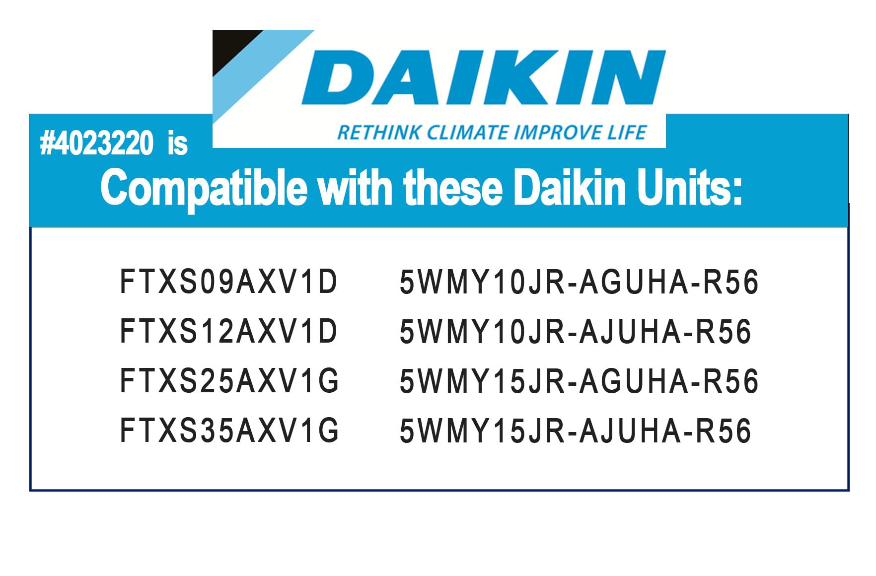 4023220 (old# 4020285) Screens and 182242J Air Purifying Filter Combo for Daikin Mini Splits