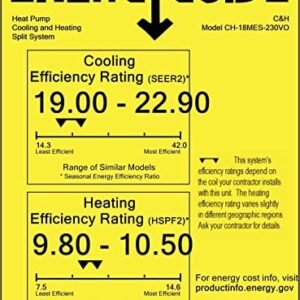 Cooper & Hunter Dual 2 Zone 9,000 + 9,000 BTU Ductless Mini Split AC/Heating System, Pre-Charged, 22.5 SEER, Including 25ft Copper Line Set And Communication Wires