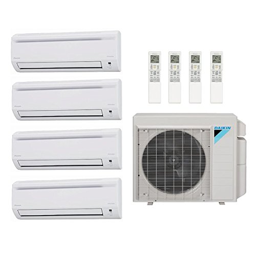 39,000 Btu 17.7 Seer Daikin Ductless Mini Split Heat Pump System - 9K-9K-9K-12K 4MXS36RMVJU - (3) FTXS09LVJU - FTXS12LVJU