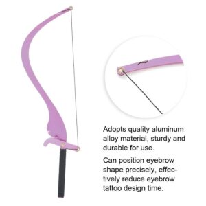 Eyebrow Mapper With Strings, Eyebrow Tattoo Line Mark Ruler Microblading Tool Set For Mapping Precise Lines For Eyebrow Color Eyebrow-Makeup Semi Permanent Make Up(Purple)