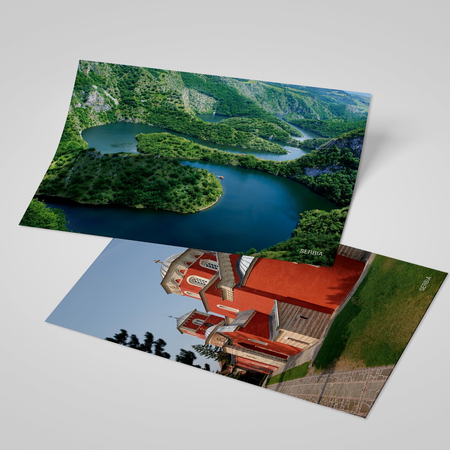 Dear Mapper Serbia Vintage Landscape Postcards Pack 20pc/Set Postcards from Around the World Greeting Cards for Business World Travel Postcard for Mailing Decor Gift