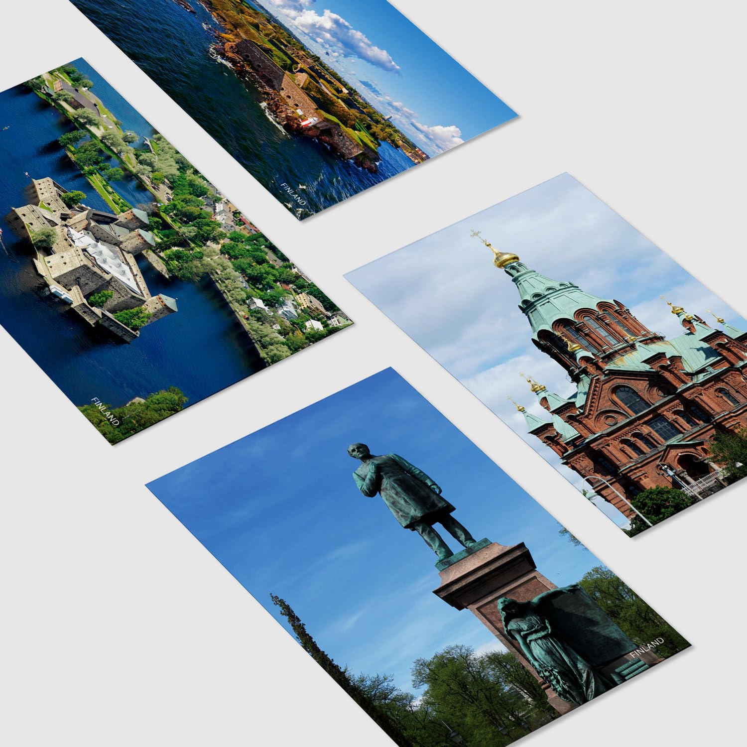 Dear Mapper Finland Vintage Landscape Postcards Pack 20pc/Set Postcards from Around the World Greeting Cards for Business World Travel Postcard for Mailing Decor Gift