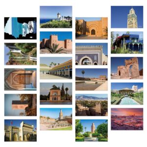 dear mapper vintage morocco landscape postcards pack 20pc/set postcards from around the world greeting cards for business world travel postcard for mailing decor gift