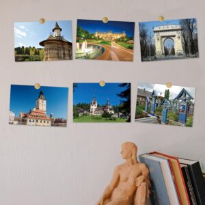 Dear Mapper Romania Vintage Landscape Postcards Pack 20pc/Set Postcards from Around the World Greeting Cards for Business World Travel Postcard for Mailing Decor Gift