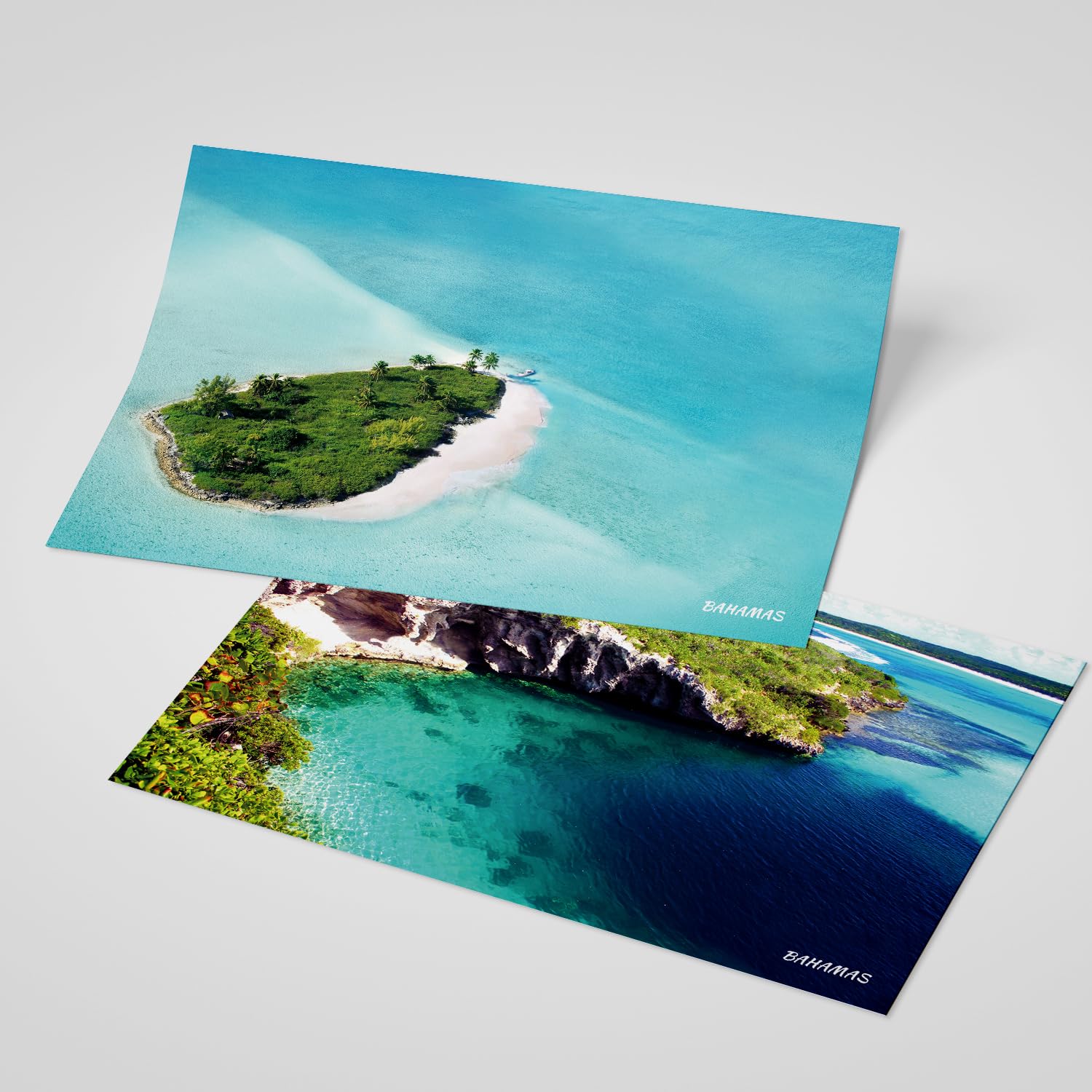 Dear Mapper Bahamas Natural Landscape Postcards Pack 20pc/Set Postcards From Around The World Greeting Cards for Business World Travel Postcard for Mailing Decor Gift