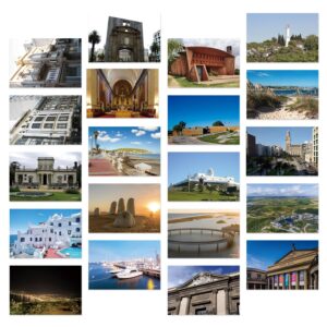 dear mapper uruguay city landscape postcards pack 20pc/set postcards from around the world greeting cards for business world travel postcard for mailing decor gift