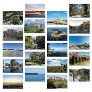 Dear Mapper Uruguay Natural Landscape Postcards Pack 20pc/Set Postcards From Around The World Greeting Cards for Business World Travel Postcard for Mailing Decor Gift