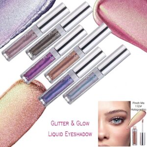 Coalitione Liquid Eyeshadow 12 Colors Long Lasting Waterproof Shining Shimmer Glitter Eyeline liquid Matte Eyeshadow ,Elves Makeup Girls Eyeshadow for Party Festival Makeup Beauty