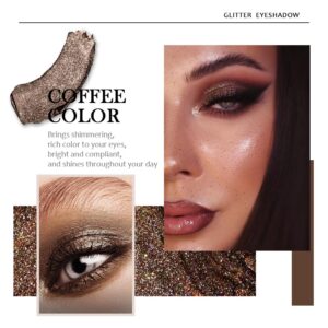 6Pcs Waterproof Glitter Eyeliner Liquid Glitter Eyeshadow Sticks Kit.Longwearing sombras de ojos Profesional Makeup Glitter for Eyes .6 Colorful Liquid Glitter Eye Liner Eye Shadow Set B