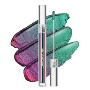 Wismee Chameleon Liquid Eyeshadow, Duochrome Metallic Eyeshadow, Long-lasting Intense Color Shifting Eyeshadow, Smooth Highly Pigment Eyeshadow, 1