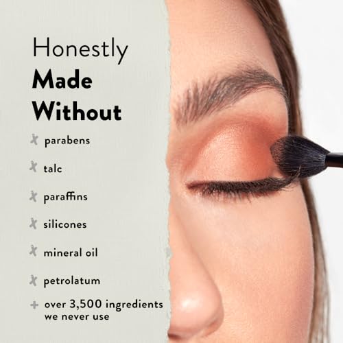 Honest Beauty Longlasting Vegan Liquid Eyeliner + Talc-Free Eyeshadow Pallette with 10 Shades Bundle | Dermatologist Tested + Cruelty Free | 0.58 fl oz, 0.67 oz