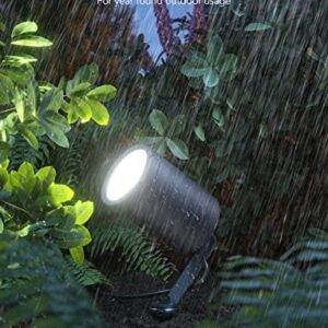 Govee Outdoor Spot Lights, IP65 Waterproof Uplight Landscape Spotlights, WiFi 24V Low Voltage Landscape Lights Work with Alexa, APP Control, RGBIC Color Changing Lights for Patio Decorations, 2 Pack