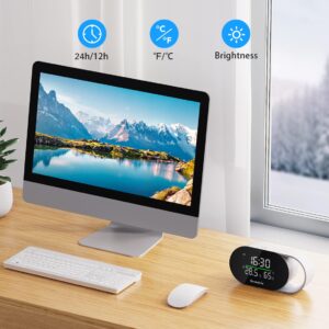 GoveeLife Smart Air Quality Monitor with PM2.5, WiFi, Temperature & Humidity Sensors, LED Display, 2s Refresh, 2-Year Data Storage, for Home & Office