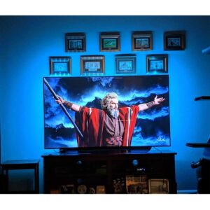 LED Strip Lights for 85-95 inches TV-USB Powered TV Backlight Lights Kit with RF Remote Cover all 4/4 sides Behind TV Lights Movies Game Decor Mood Lighting