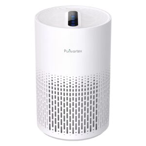 Air Purifiers for Home, H13 True HEPA Filter for A11ergies, Pollen, Smoke, Dusts, Pets Dander, Odor, Hair, Ozone Free, 20db Quiet for Bedroom, Living Room, SGS Certificaion - AC400 White