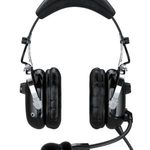 Faro G2 ANR (Active Noise Reduction) Premium Pilot Aviation Headset with Mp3 Input - Black