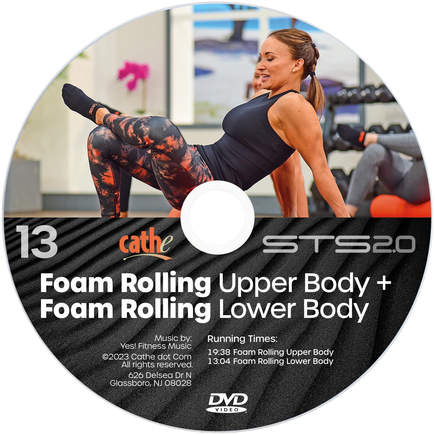 Cathe STS 2.0 Foam Rolling Upper + Lower Body Recovery Workout DVD For Women & Men - Use As a Self-Myofascial Release Techniques To Improve Mobility, Reduce Muscle Soreness, and Enhance Athletic Performance.