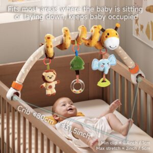 TUMAMA Baby Stroller Arch Toy,Portable Baby Mobile for Bassinet,Car Seat Crib Accessories Travel Activity Arch for Babies Infants 0-12 Months