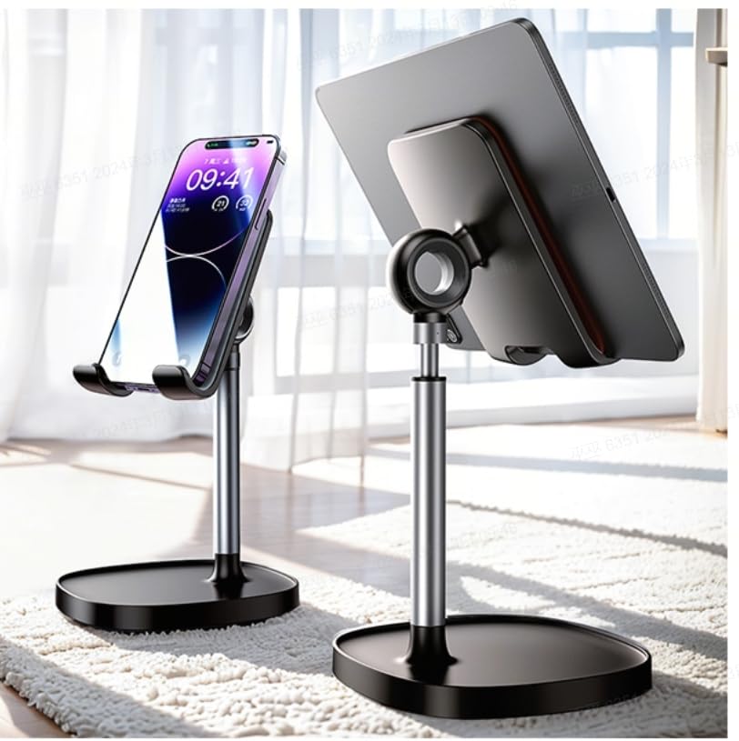 LISEN Cell Phone Stand, Angle Adjustable Phone Stand for Desk for iPhone 15 Pro Max